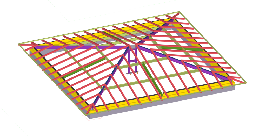 Modello 3D della copertura