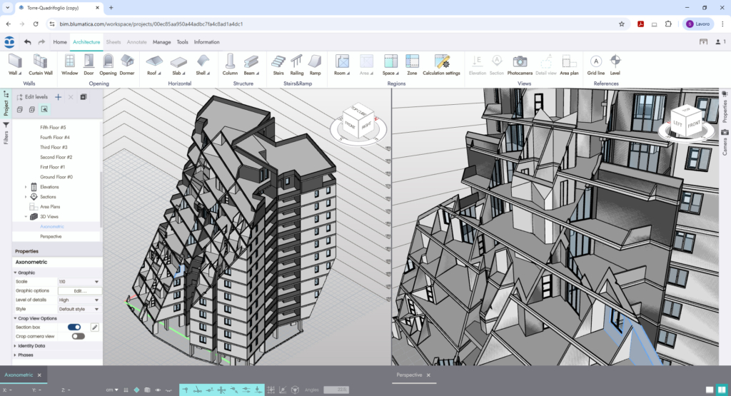 BIM sezione Blumatica BIM Modeler